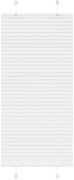 vidaXL Branco Plissada Cega 65x100 cm Largura Tecido 64,4 cm Poliéster