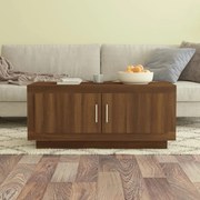 vidaXL Mesa de centro 102x50x45 cm derivados madeira carvalho castanho