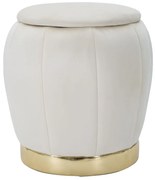 PUFF/RETENTOR PARIS CREME/OURO CM Ø 43X43