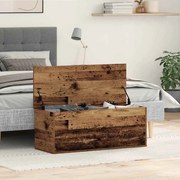 Caixa de Armazenamento vidaXL em Madeira Velha 90x35x35 cm em Madeira de Engenharia