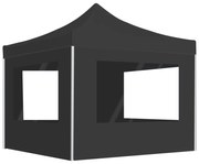 vidaXL Tenda dobrável profissional c/ paredes alumínio 3x3m antracite