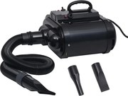 vidaXL Secador para animais de estimação motor duplo preto