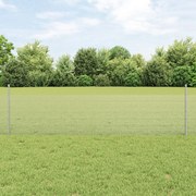 Cerca de Arame Soldado com 44 Postes U Prata 0.5x100 m Aço