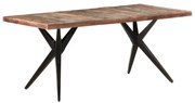 vidaXL Mesa de jantar 180x90x76 cm madeira recuperada maciça