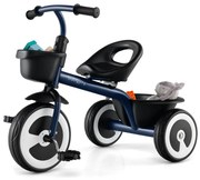 Triciclo infantil com assento ajustável e cestos de armazenamento para crianças de 1,5 a 5 anos - Rosa