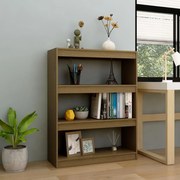 vidaXL Estante/divisória 100x30x103 cm pinho maciço castanho mel