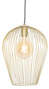 Candeeiro de suspensão design dourado - Wire Ario