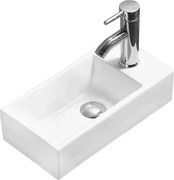 Mexen Inez lavabo de bancada esquerdo 40 x 20 cm, branco - 21484000L