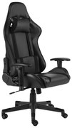 vidaXL Cadeira de gaming giratória PVC preto