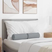 vidaXL Almofadas de Apoio 2 pcs Cinzento-claro Ø 15 x 40 cm tecido