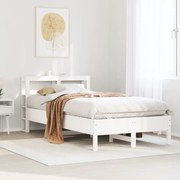 vidaXL Cama sem colchão 90x190 cm madeira de pinho maciça branco