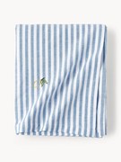 Toalha de mesa às riscas com motivos bordados Melony
