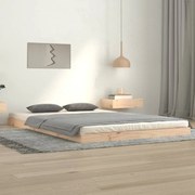 vidaXL Estrutura de cama 120x200 cm madeira de pinho maciça
