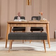 Conjunto de Mesa de Jantar Extensível e Cadeiras Vina – Pinho Atlântic