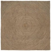 vidaXL Tapetes de área Quadrado Cinzeto 200 x 200 cm Juta