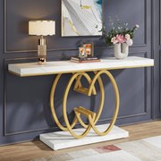 Tabela de console estreita de 55 polegadas Tabela de sotaque moderno para o corredor