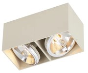 Foco de Parede Moderno Bege G9 Ajustável 2 Luzes - Box Moderno