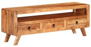 vidaXL Móvel de TV 110x30x40 cm madeira de acácia maciça
