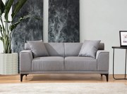 Sofá de 2 Lugares Petra – Cinzento Claro – 165x87x86 cm