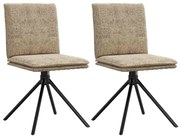 vidaXL Cadeira de jantar cinza claro Faux Suede Leather