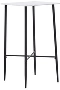 vidaXL Mesa de bar 60x60x111 cm MDF branco