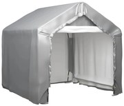 Tenda de armazenamento 180x180 cm aço galvanizado cinzento