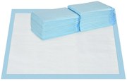 PawHut Resguardos de Treino Animais de Estimação 80 Unidades 45x60 cm Resguardos Absorventes para Cães com 6 Camadas Azul