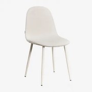 Glamm Estofada Cadeira De Jantar Beige Creme & Caracóis Blanco & Caracóis - Sklum