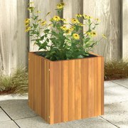 vidaXL Vaso/floreira de jardim 35x35x35 cm madeira de acácia maciça
