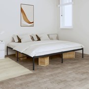 vidaXL Estrutura de cama 180x200 cm metal preto