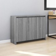 Aparador 102x33x75 cm derivados de madeira cinzento sonoma