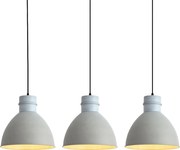 Conjunto de 3 Candeeiros de Pendurar Rústicos Cinzentos - Dory