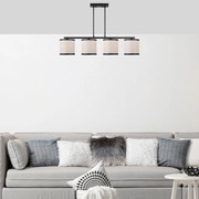 Candeeiro de Teto Way – Preto e Branco – 107 x 20 x 68 cm