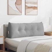 vidaXL Travesseiro para Costas Cinza Nuvem 120 x 24 x 50 cm tecido