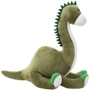 Dinossauro brontossauro de peluche verde