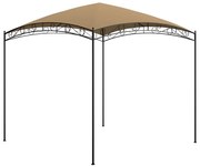 vidaXL Gazebo 3x3x2,65 m 180 g/m² cinzento-acastanhado