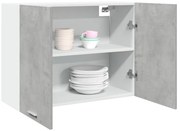 Vidaxl Armário suspenso “Lyon” 80x31x60 cm cinza cimento