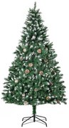 Árvore de Natal Artificial Ø90x180cm com 1111 Ramos de PVC e 59 Pinhas