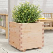 vidaXL Vaso/floreira de jardim 50x50x49,5 cm madeira de pinho maciça