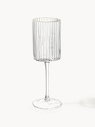 Copos de vinho artesanais com rebordo dourado Aleo, conjunto de 4