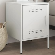 Mesa de cabeceira 36x39x50,5 cm aço branco