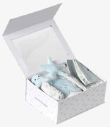 Conjunto presente para recém-nascido, Sob o Oceano azul-acinzentado