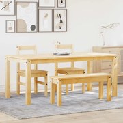 vidaXL 4 pcs conjunto de jantar Panama madeira pinho maciça