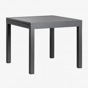 Mesa De Jardim Extensível Em Alumínio Starmi 90-180x90 Cm Cinza Grafito - Sklum