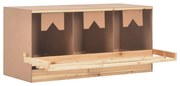vidaXL Ninho p/ galinhas 3 compartimentos 96x40x45 cm pinho maciço