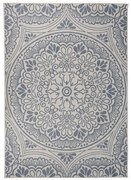 vidaXL Tapete de tecido plano para exterior 120x170 cm padrão azul