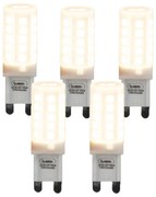 Conjunto de 5 lâmpadas LED reguláveis G9 3W 280 lm 2700K