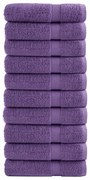 vidaXL Toalhas de mãos premium SOLUND 10 pcs 50x100 cm 600 gsm roxo