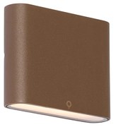Candeeiro de parede exterior moderno castanho ferrugem 11,5 cm com LED IP65 - Batt