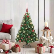 vidaXL Árvore de Natal Artificial com 150 LEDs Verde 120 cm PE e PVC
